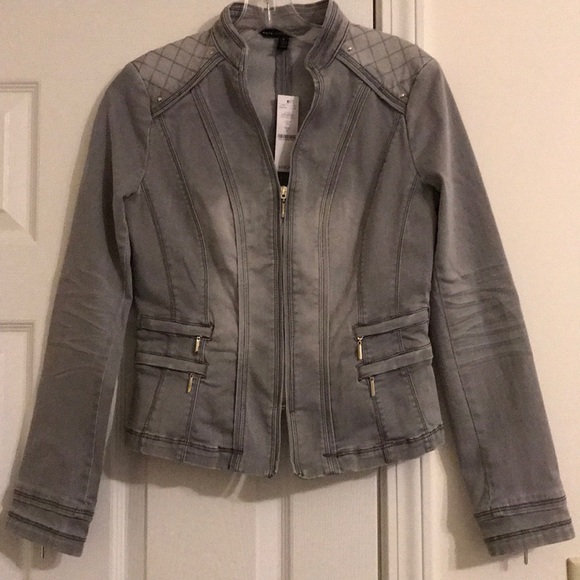 NWT~ White House Black Market Moto Style Jacket - Picture 2 of 7